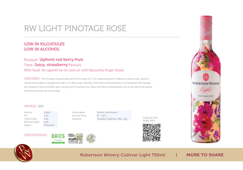 Robertson Winery Light Pinotage Rose 2023