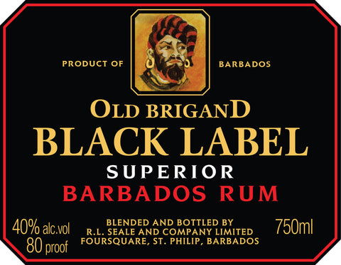 R.L. Seale's Old Brigand Black Label Superior Barbados Rum