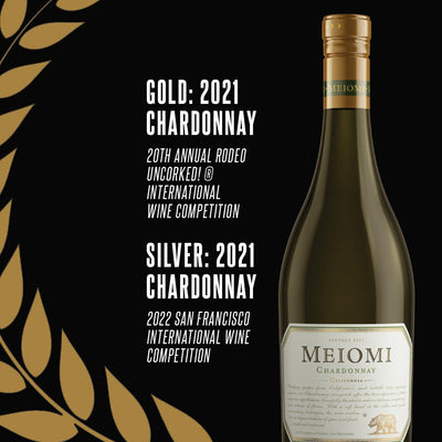 Meiomi Chardonnay - Gold and Silver Medal awards.