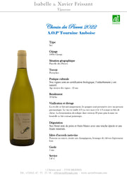 Xavier Frissant Touraine Amboise Chenin des Pierres A.O.P. 2022