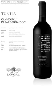 Cantina Dorgali Tunila Cannonau Di Sardegna DOC 2021