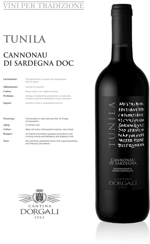 Cantina Dorgali Tunila Cannonau Di Sardegna DOC 2021
