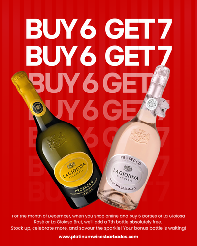 Online Savings on Premium Prosecco. Buy 6 bottles and receive 7.