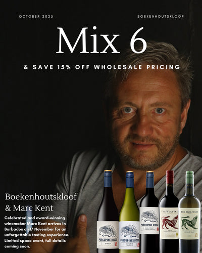 Purchase any 6 of our featured wines and receive 15% off wholesale prices.