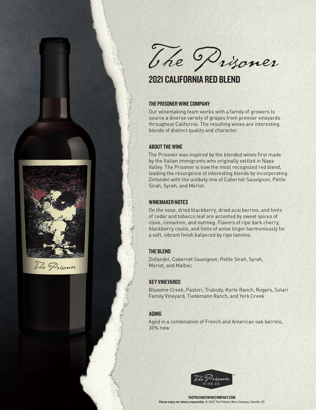 The Prisoner Wine Company The Prisoner 2021 – Platinum Wines