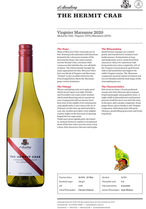 d'Arenberg The Hermit Crab 2022