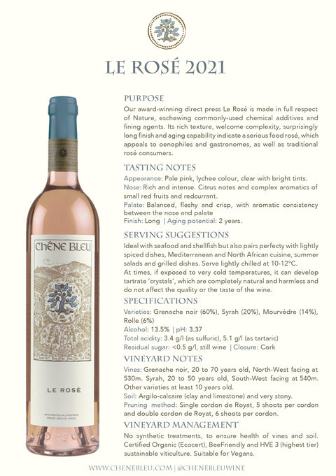 Chêne Bleu Le Rosé 2021