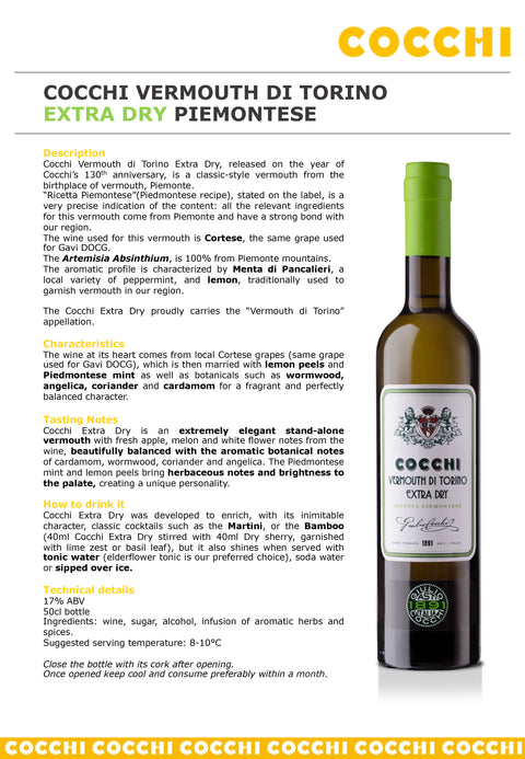 Cocchi Vermouth di Torino Extra Dry