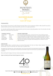 Hunter's Sauvignon Blanc 2022