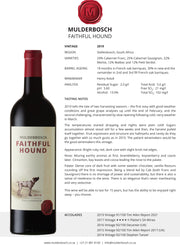 Mulderbosch Faithful Hound Cabernet Blend 2019