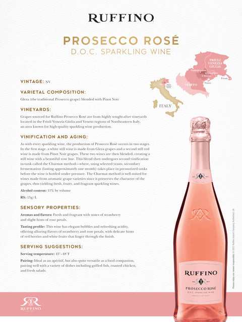 Ruffino Prosecco Rosé D.O.C. NV