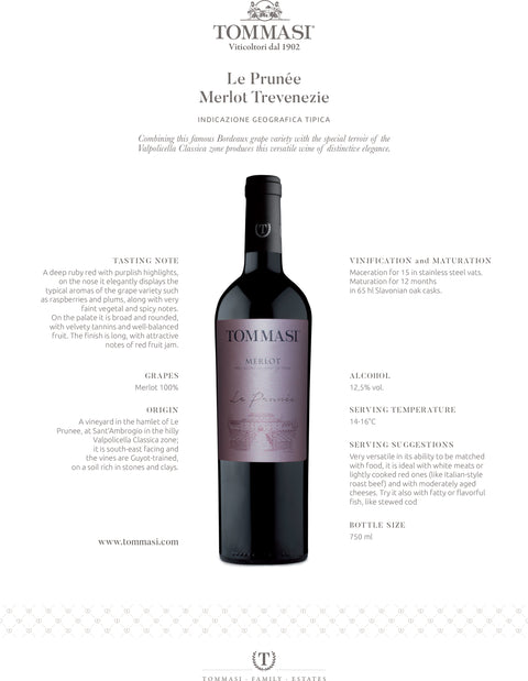 Tommasi Merlot Le Prunée IGT 2018