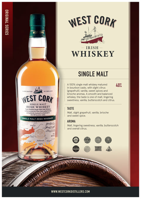 West Cork Single Malt Irish Whiskey