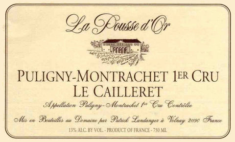 Domaine de la Pousse d'Or Puligny-Montrachet Premier Cru Le Cailleret 2017
