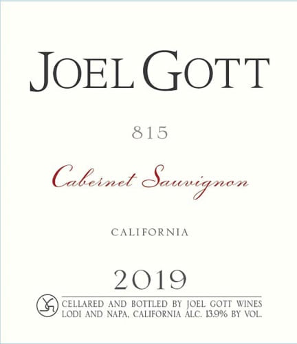 Joel Gott Blend No. 815 Cabernet Sauvignon 2019