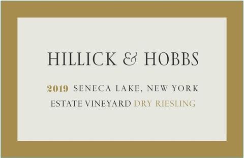 Hillick and Hobbs Estate Vineyard Riesling 2019